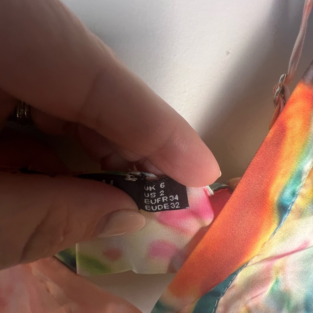 Nasty Gal Multicolor Marble Bralette and Shorts - Picture 5 of 6